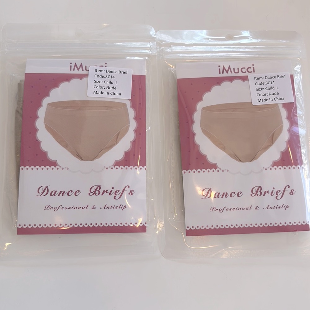 NWT iMucci Dance Briefs 2 Pairs Large